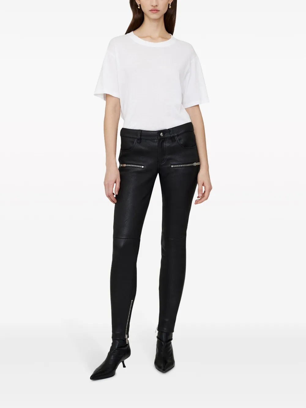 Remy Leather Skinny Trousers