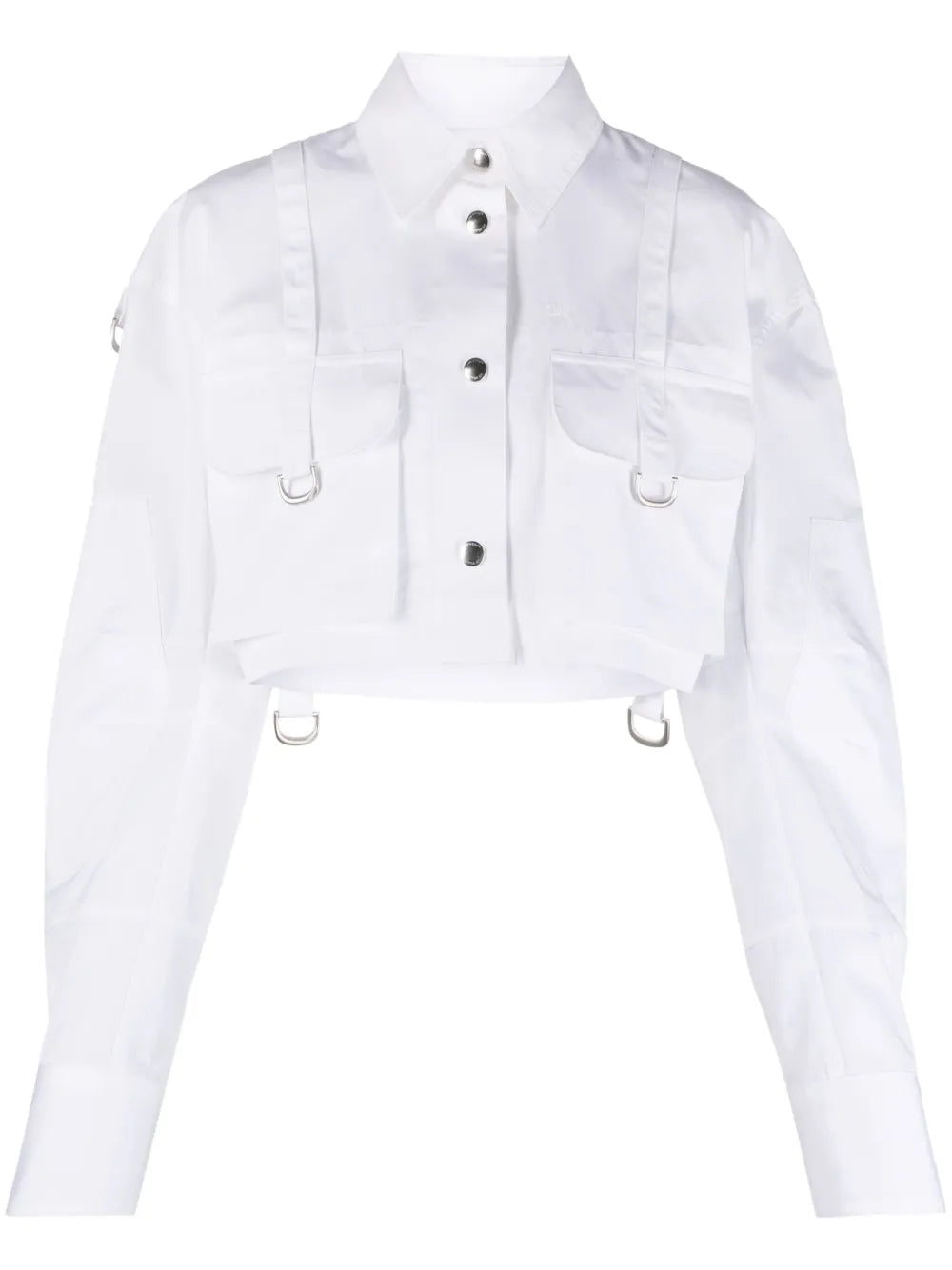 Co Cargo Cropped Cotton Shirt