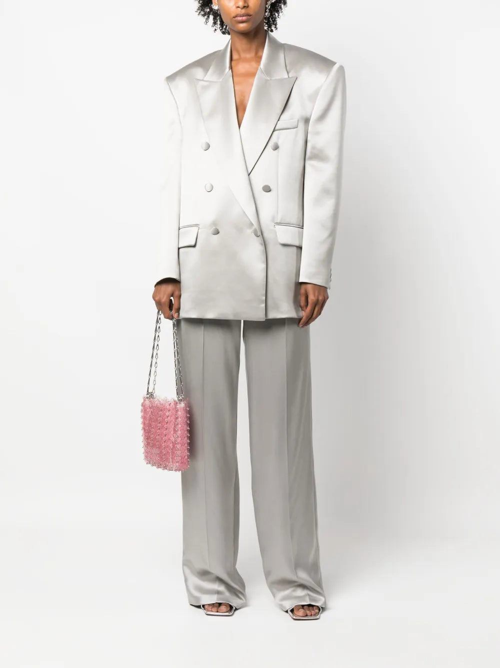 Silk Wide-Leg Trousers