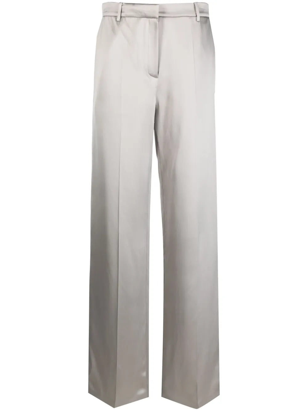 Silk Wide-Leg Trousers