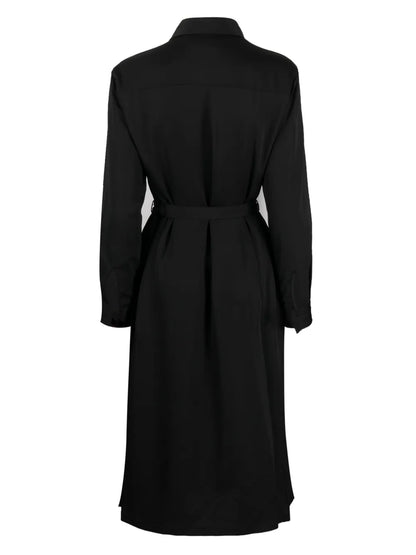 Belted Recycled Polyester Shirtdress