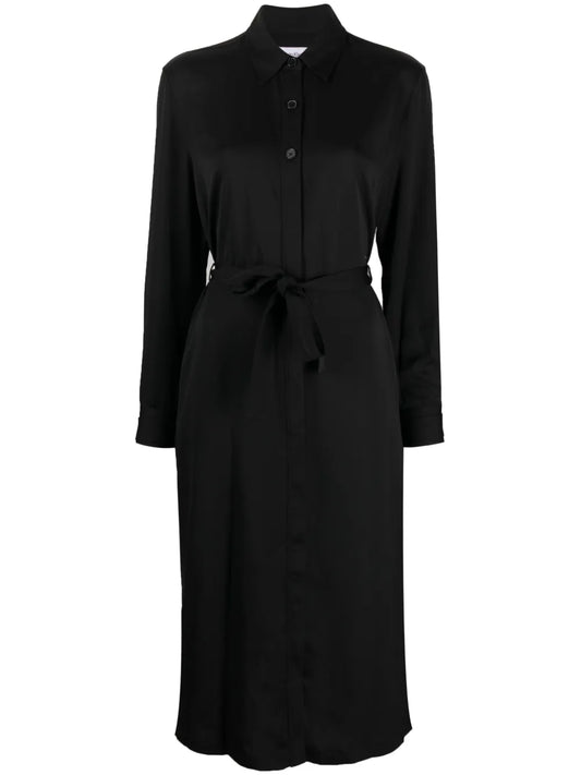 Belted Recycled Polyester Shirtdress