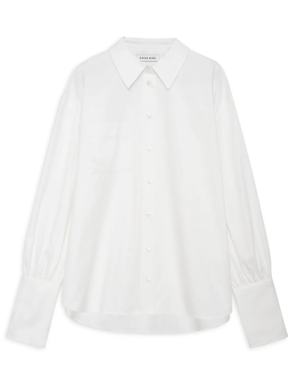 Maxine Logo-Embroidered Cotton Shirt