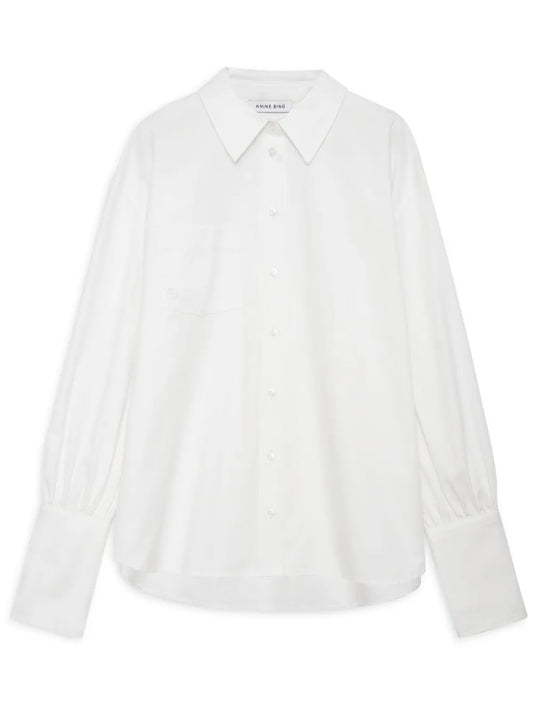 Maxine Logo-Embroidered Cotton Shirt