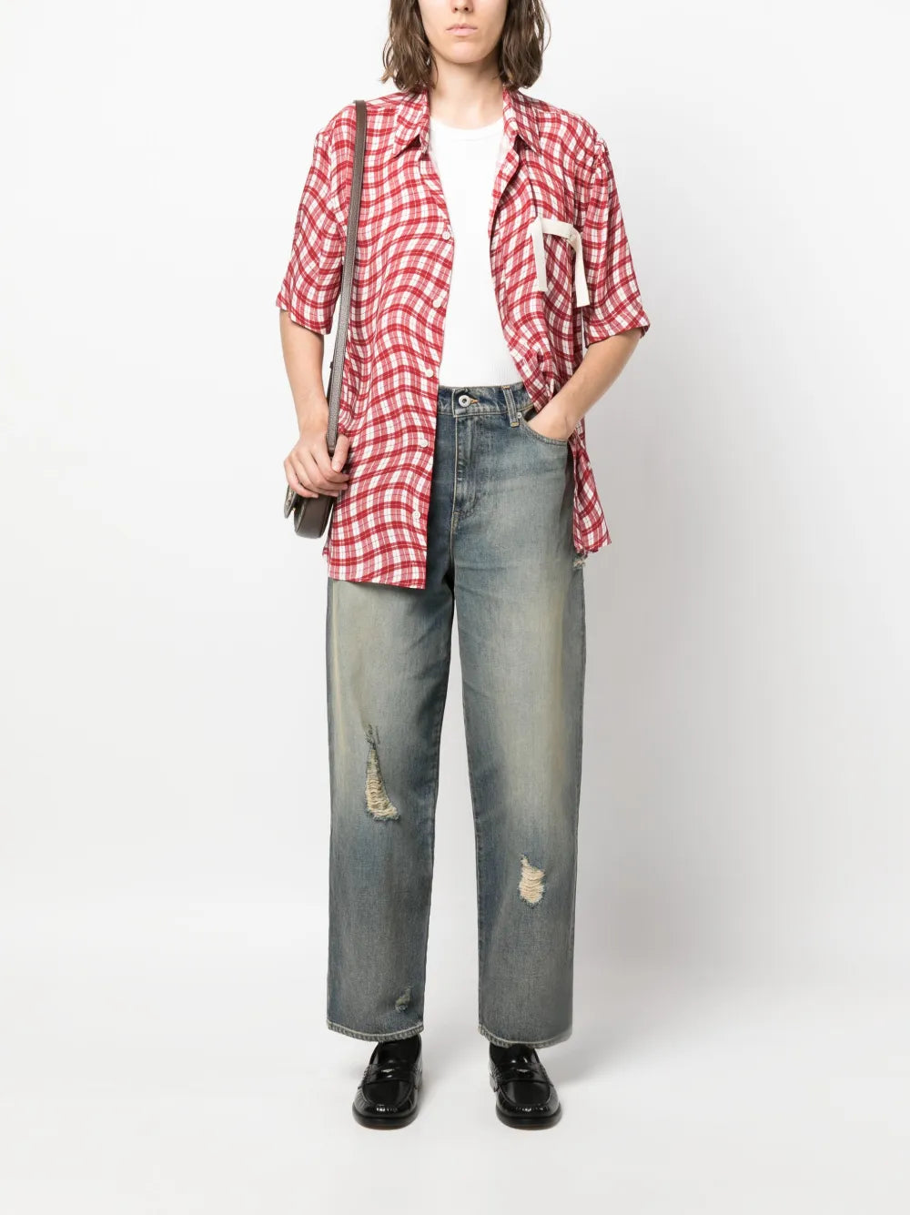 Mid-Rise Tapered Jeans