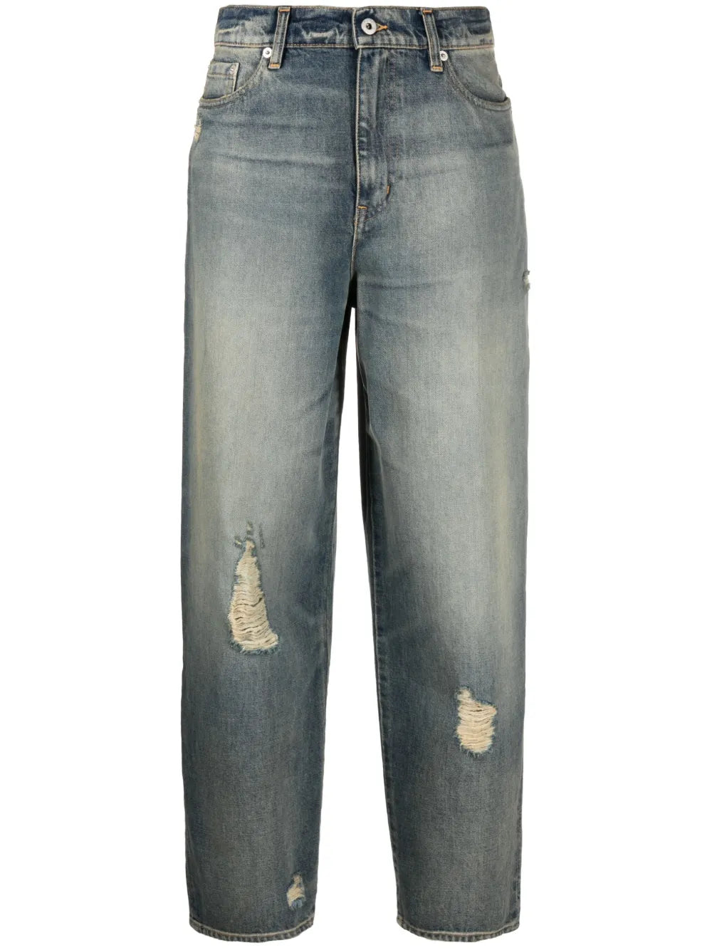 Mid-Rise Tapered Jeans