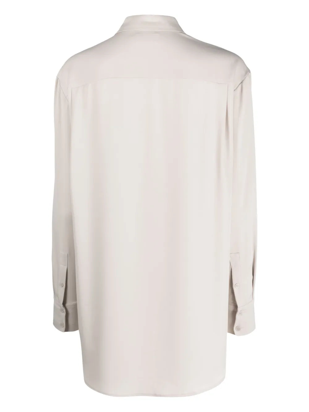 Straight-Point Collar Long-Sleeve Shirt