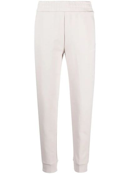 Elasticated-Waistband Cotton-Blend Track Pants