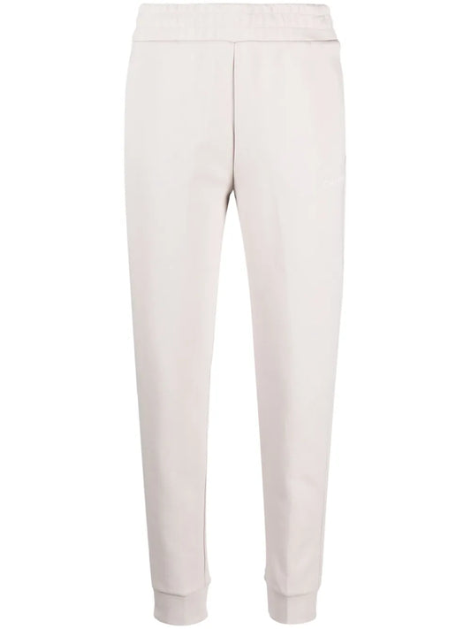 Elasticated-Waistband Cotton-Blend Track Pants