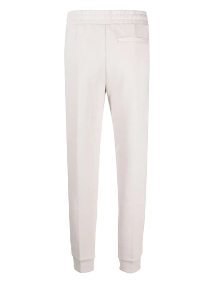 Elasticated-Waistband Cotton-Blend Track Pants