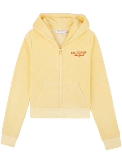 Tennis Terrycloth-Effect Hoodie