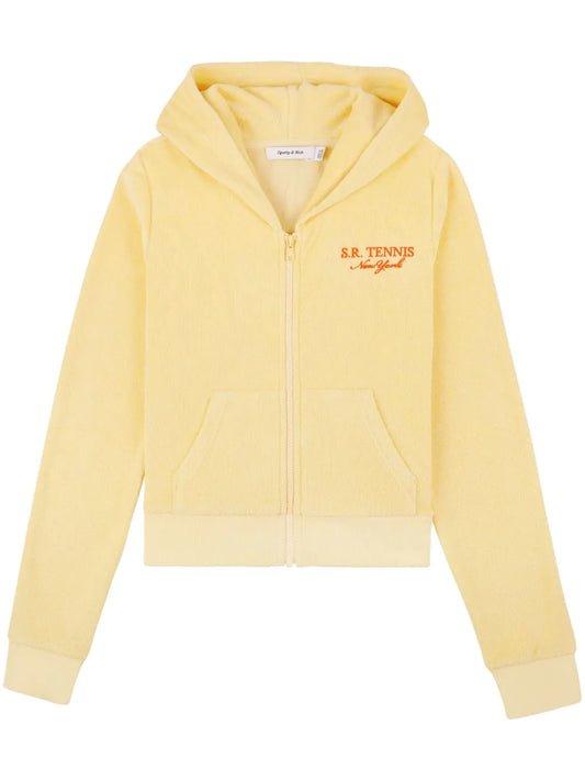 Tennis Terrycloth-Effect Hoodie