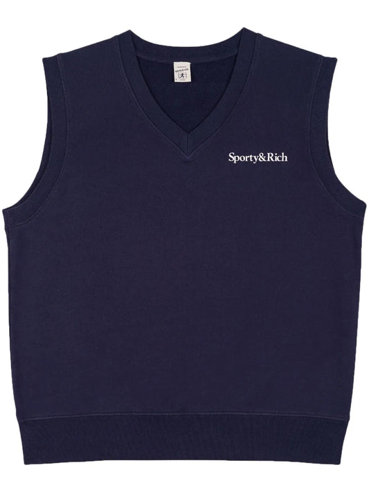 Logo-Print Sleeveless Sweatshirt