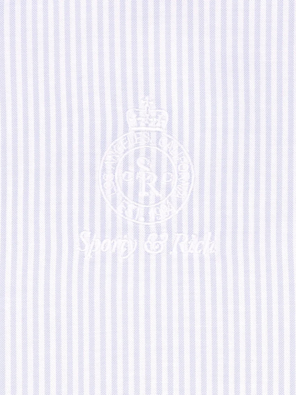 Crown-Logo Striped Oxford Shirt