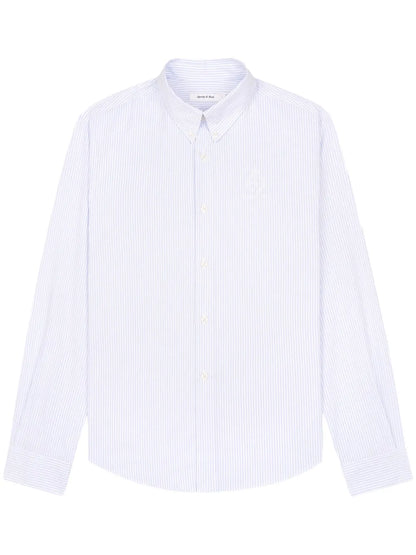 Crown-Logo Striped Oxford Shirt