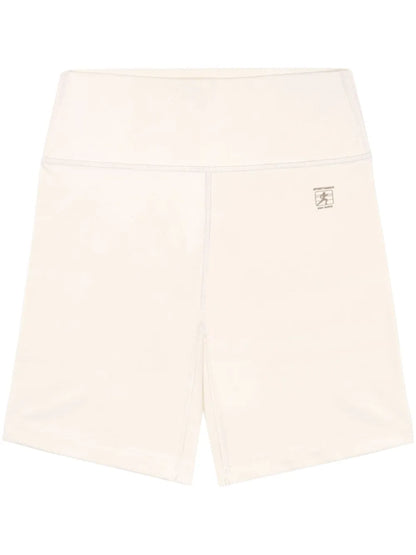 Logo-Print Yoke-Waist Track Shorts