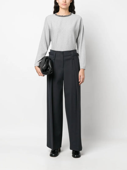 Beaded Crew-Neck Jumper