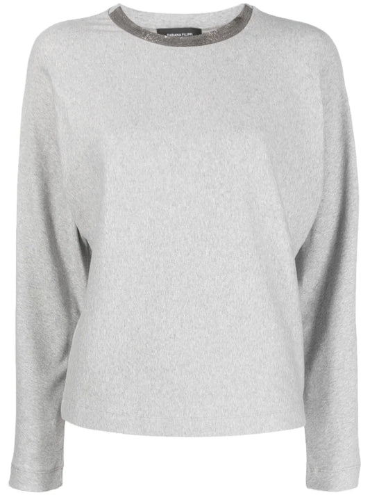 Beaded Crew-Neck Jumper