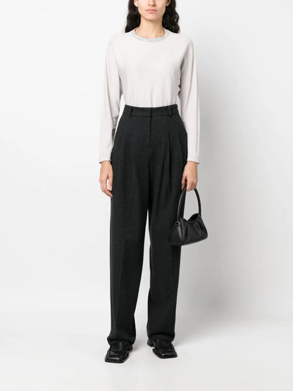 Beaded Crew-Neck Jumper