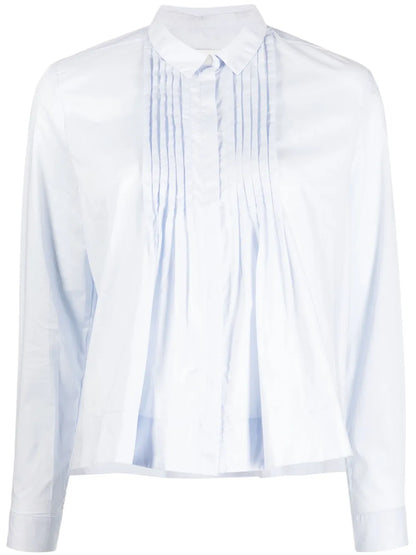 Pleated Cotton Shirt
