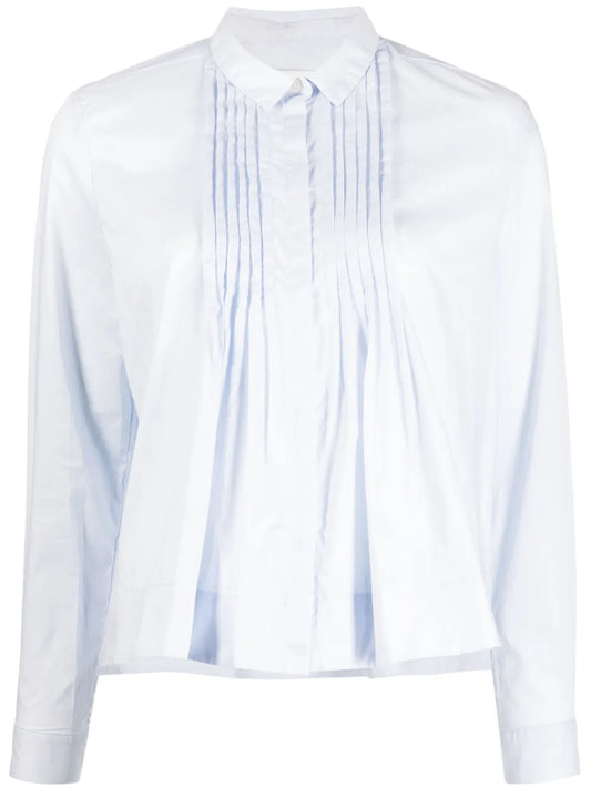 Pleated Cotton Shirt