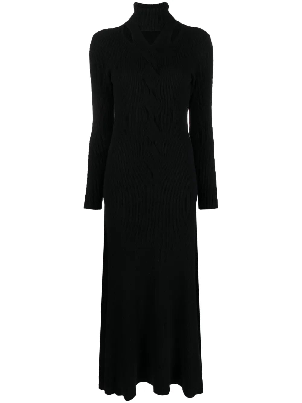 Cut-Out Ribbed Maxi Dress