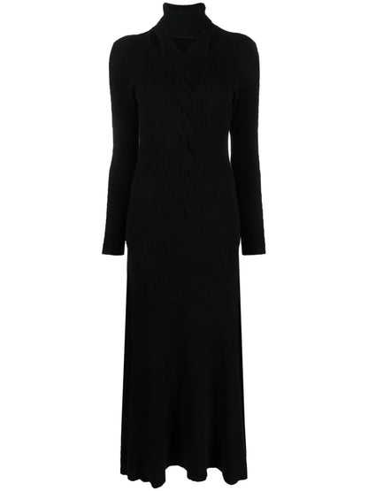 Cut-Out Ribbed Maxi Dress