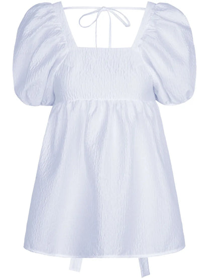 Alma Matelassé-Effect Blouse