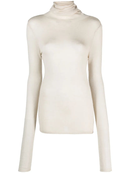 Fine-Knit Rolle-Neck Jumper