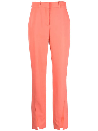 Split-Hem Virgin Wool Tapered Trousers