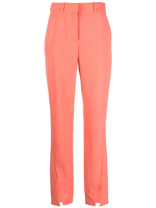 Split-Hem Virgin Wool Tapered Trousers