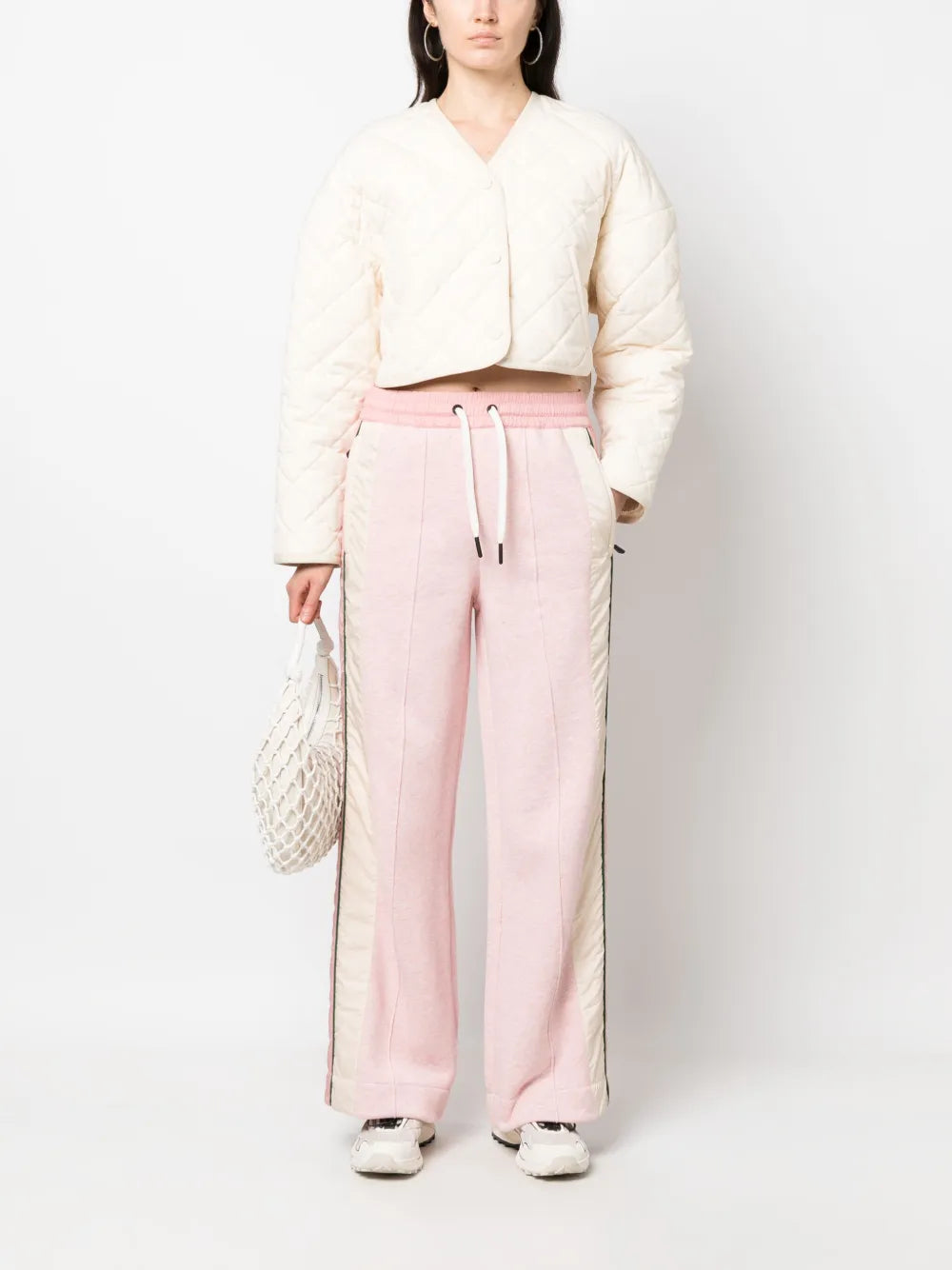 Straight-Leg Cotton Track Pants