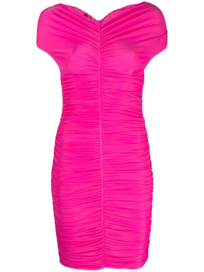 Nicola Off-Shoulder Draped Minidress
