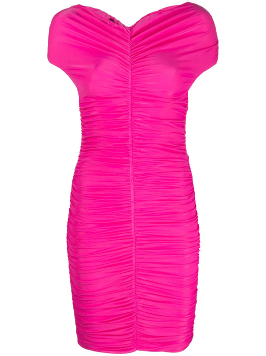 Nicola Off-Shoulder Draped Minidress