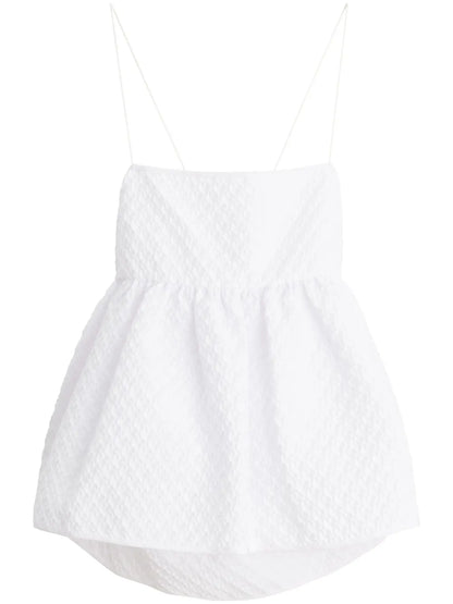Selena Matelassé Cotton Blend Top