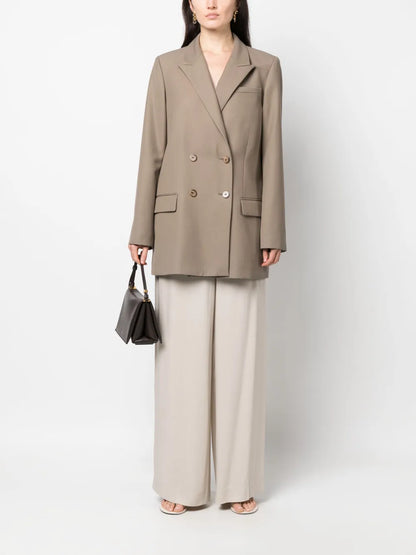 High-Waisted Wide-Leg Trousers