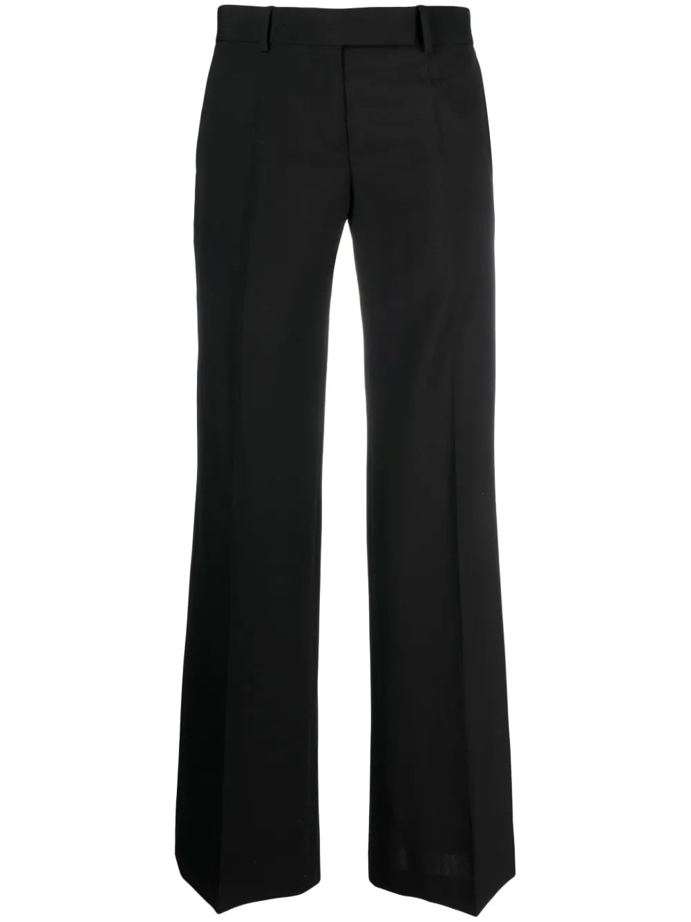Mid-Rise Wide-Leg Tailored Trousers