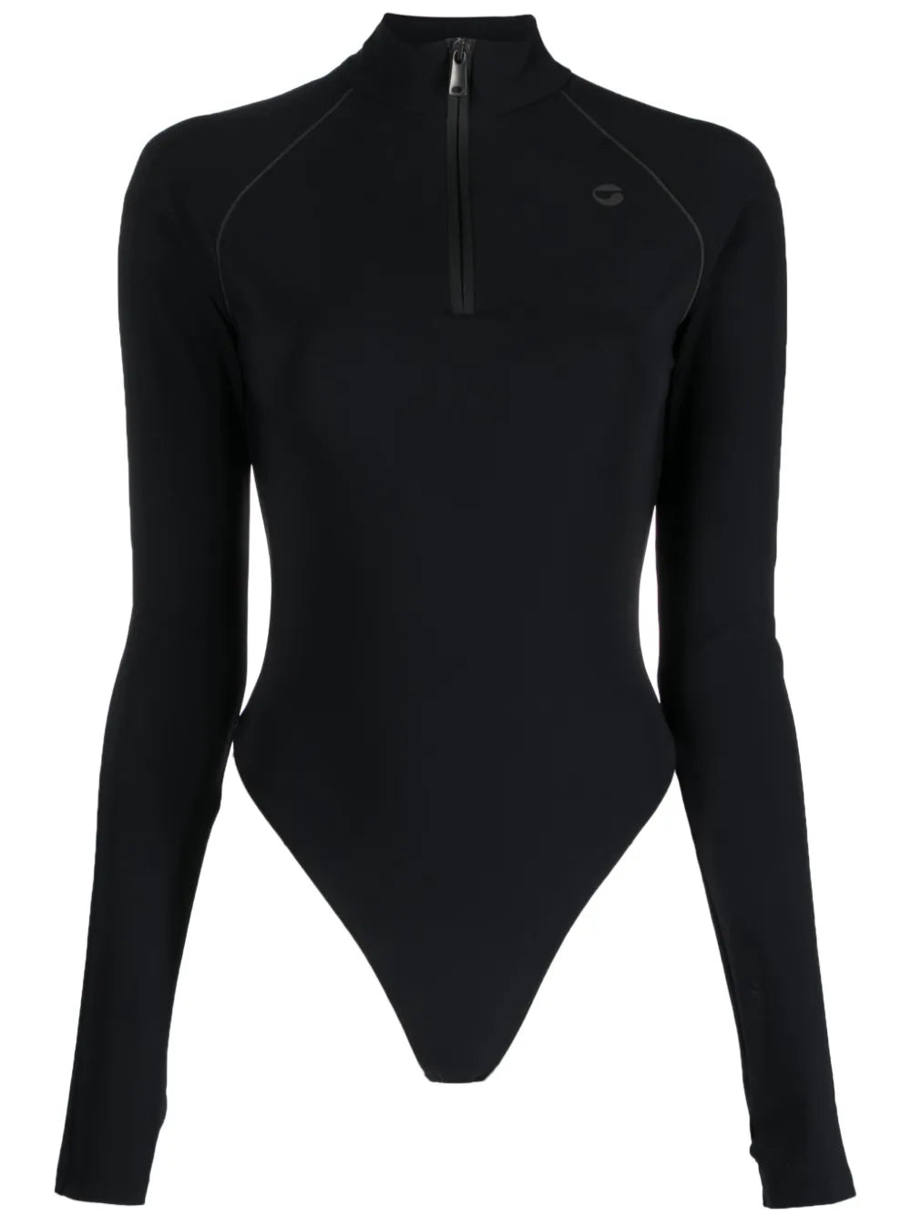 Stand-Up Collar Long-Sleeve Top