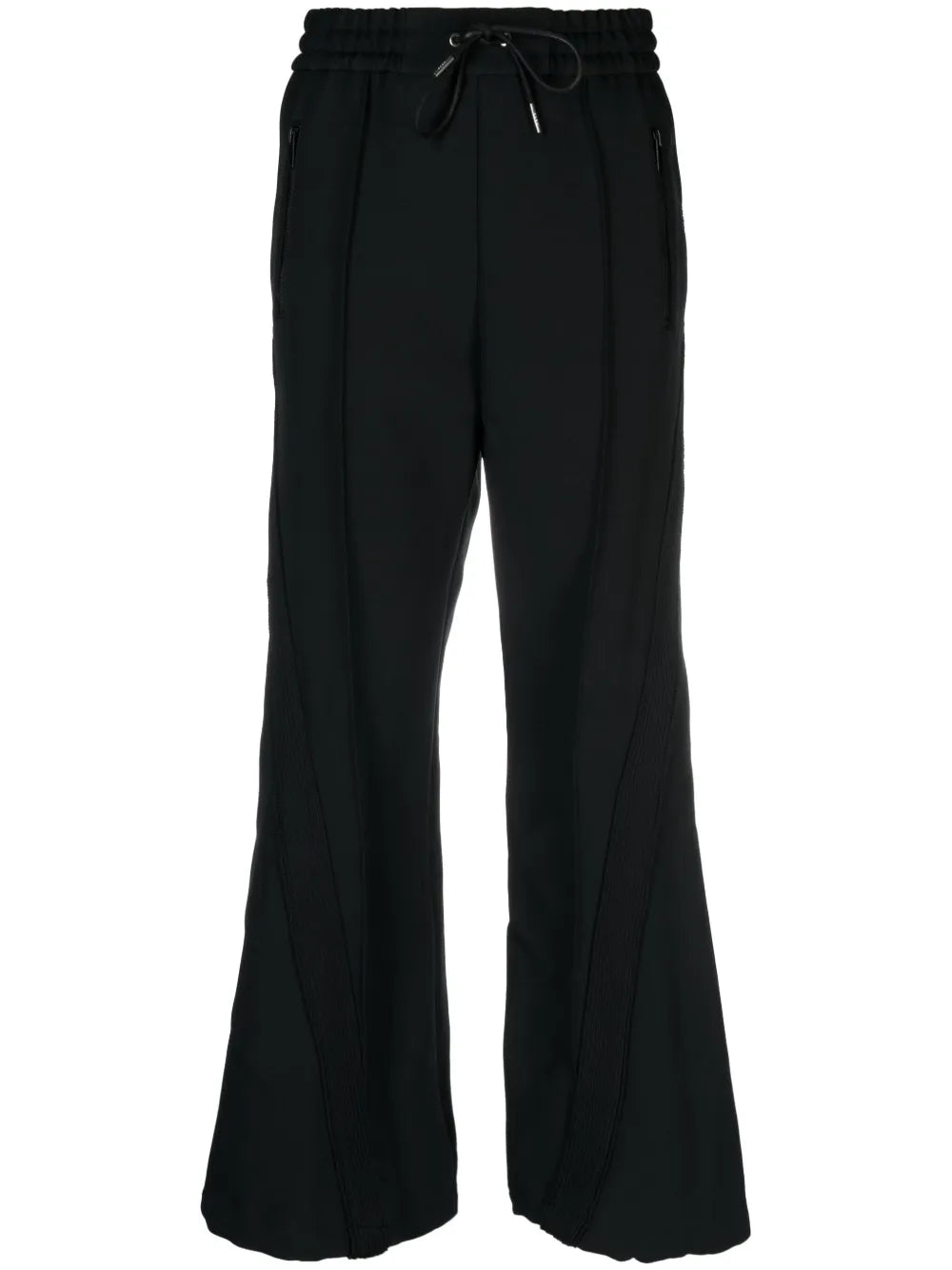 Stripe-Detail Straight-Leg Trousers