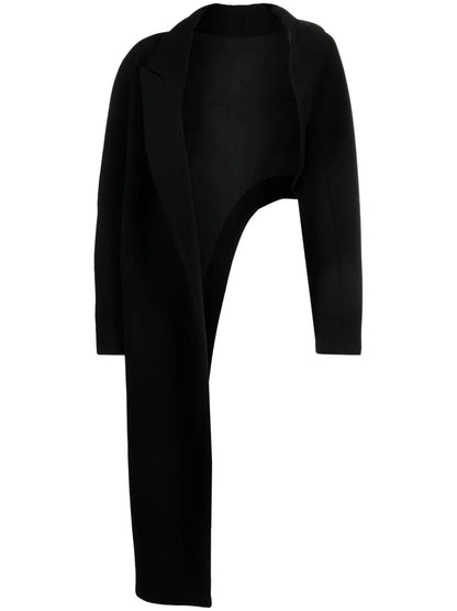 Asymmetric Open-Front Coat