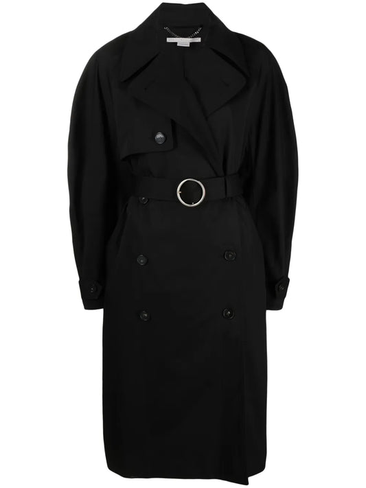 Double-Breasted Belted Trench Coat