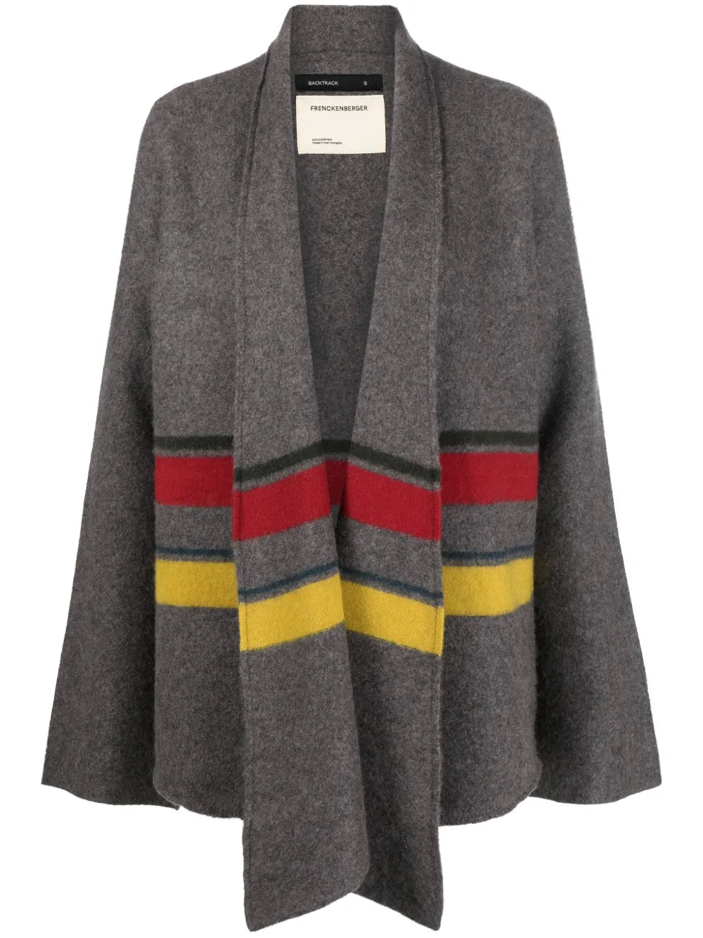 Stripe-Print Cashmere Cardigan