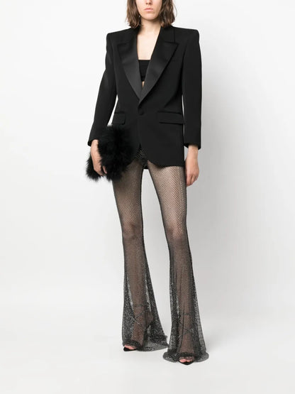 Fishnet Palazzo Trousers