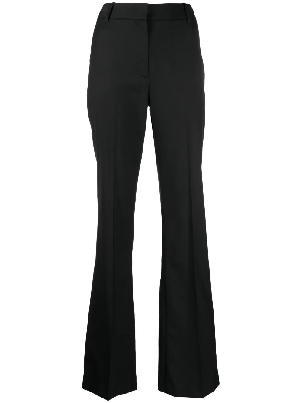 High-Waist Wool Tailored-Cut Trousers