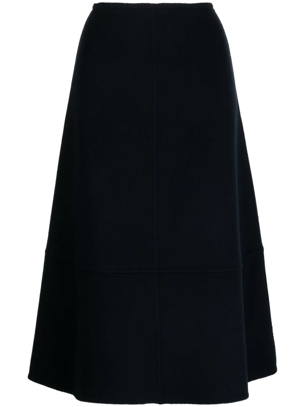 High-Waisted Knitted Midi Skirt