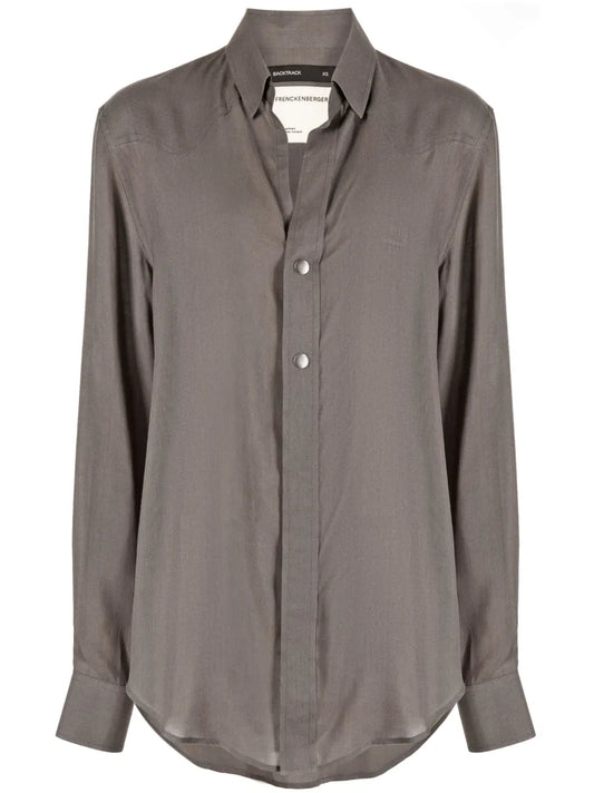 Long-Sleeve Wool Shirt