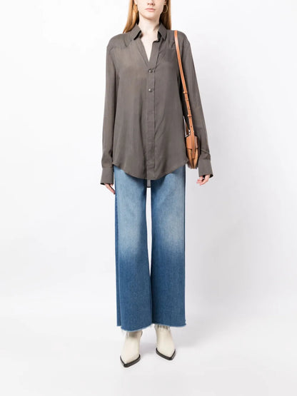 Long-Sleeve Wool Shirt