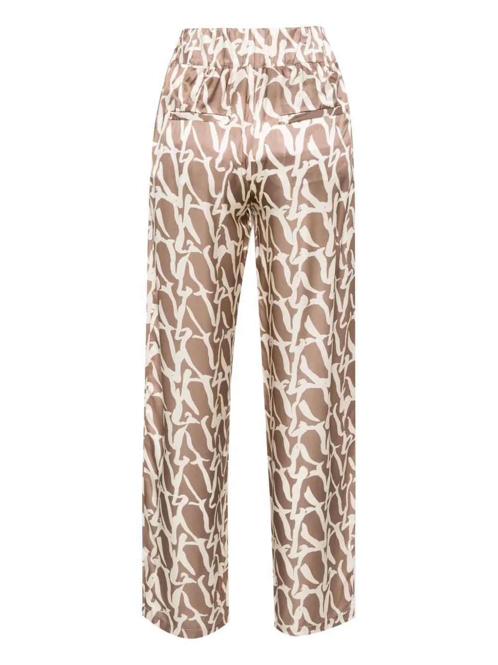 Aurora Monogram-Print Drawstring Trousers