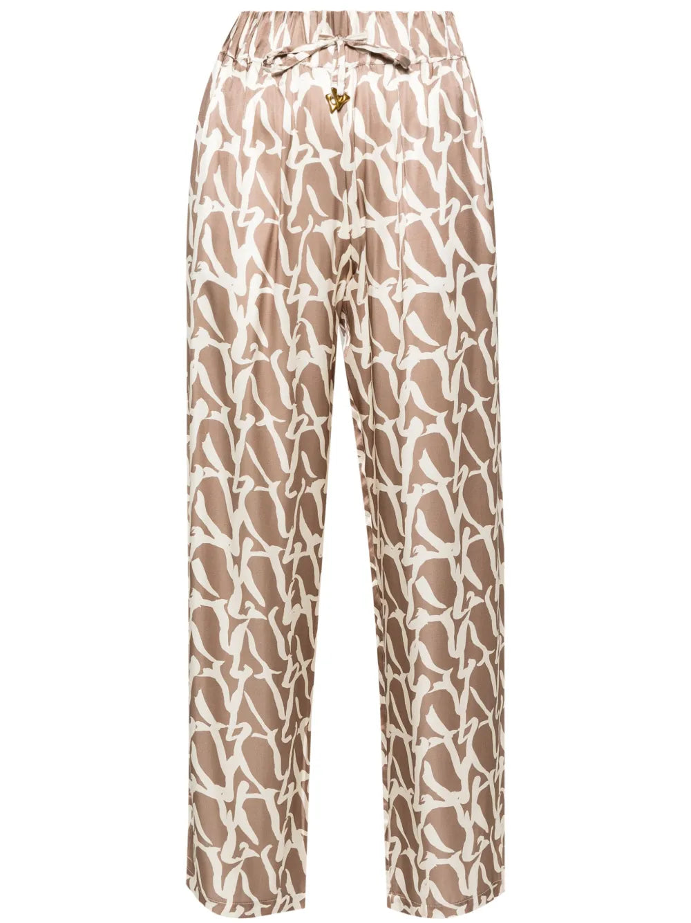 Aurora Monogram-Print Drawstring Trousers