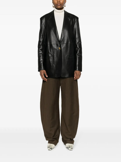 Mercedes Leather Blazer